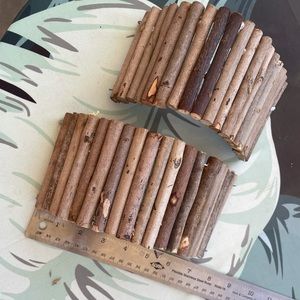 Wooden bridge accessories for small rodent cage